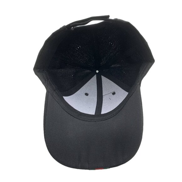 Evil Eye Heart Striped Rhinestone Cap - Picture 6 of 8